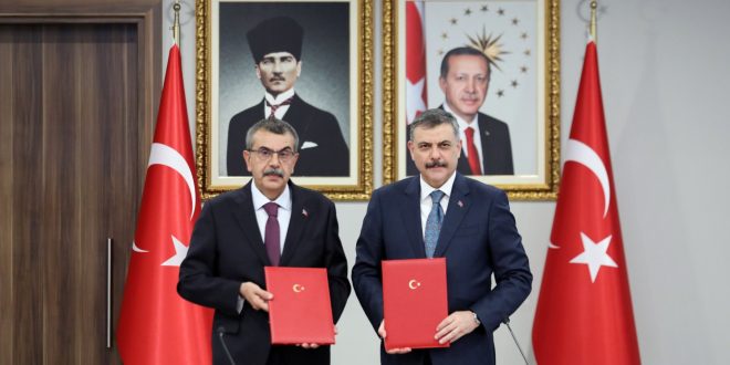 Okul güvenliği protokolünün imza töreni — MEB